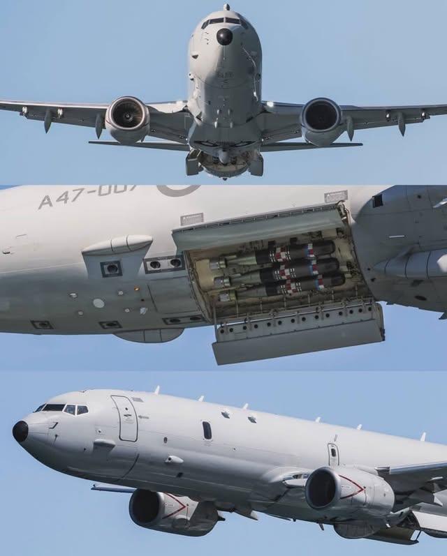 印度海军P-8A“海神”远程海上巡逻机（LRMP）的武器舱，装备有Mk54型反