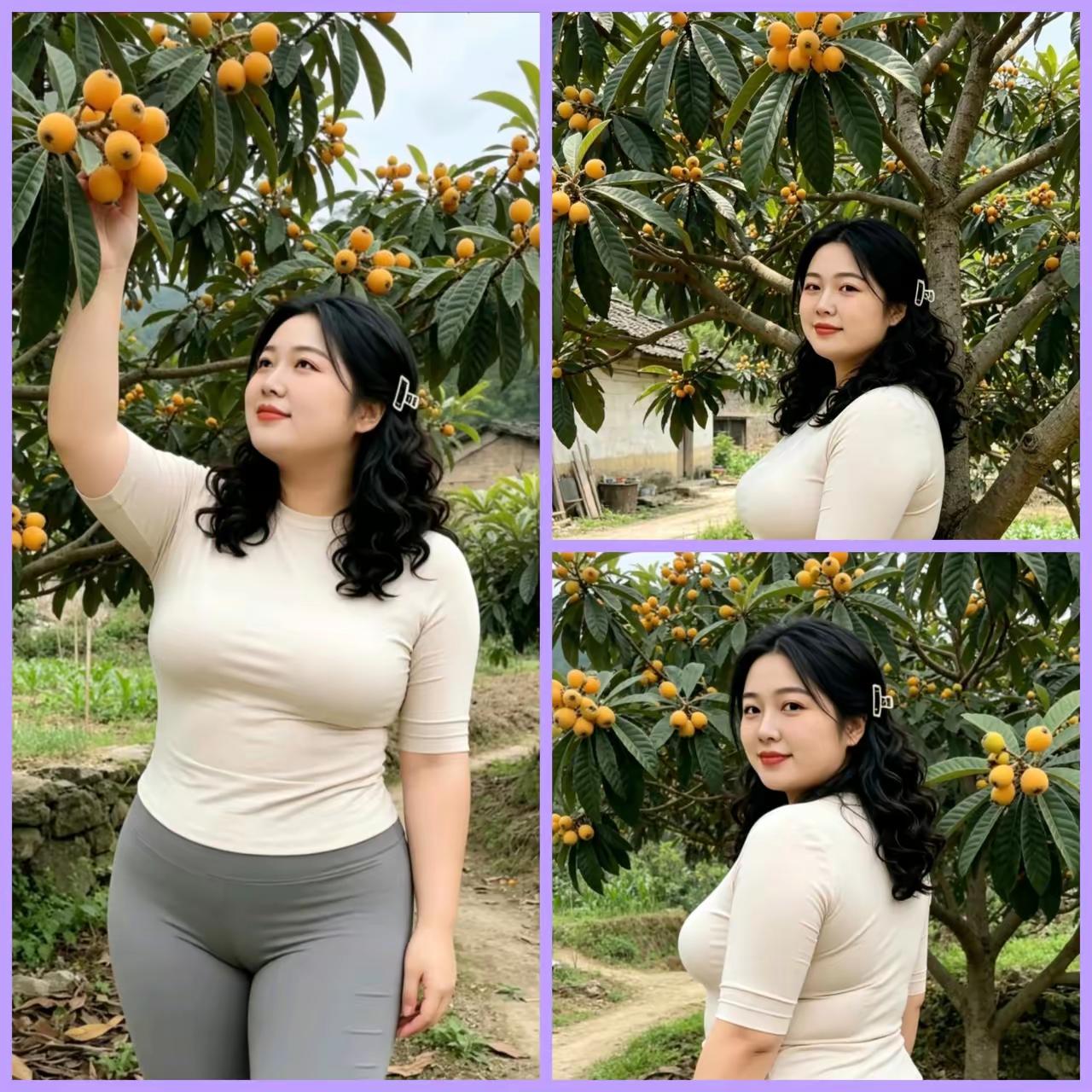 捣练子·暮春枇杷风染岸，柳生烟，满园枇杷熟香绵。金丸缀树风光好，一揽清欢