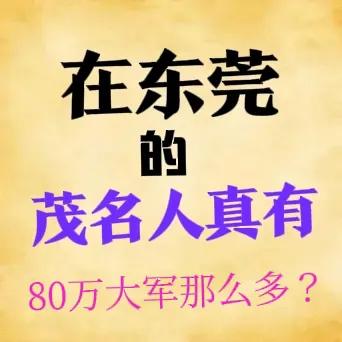 发财在广东，茂名老乡你在广东那发财呢？在改革开放的前沿阵地——南粤大地，有一个
