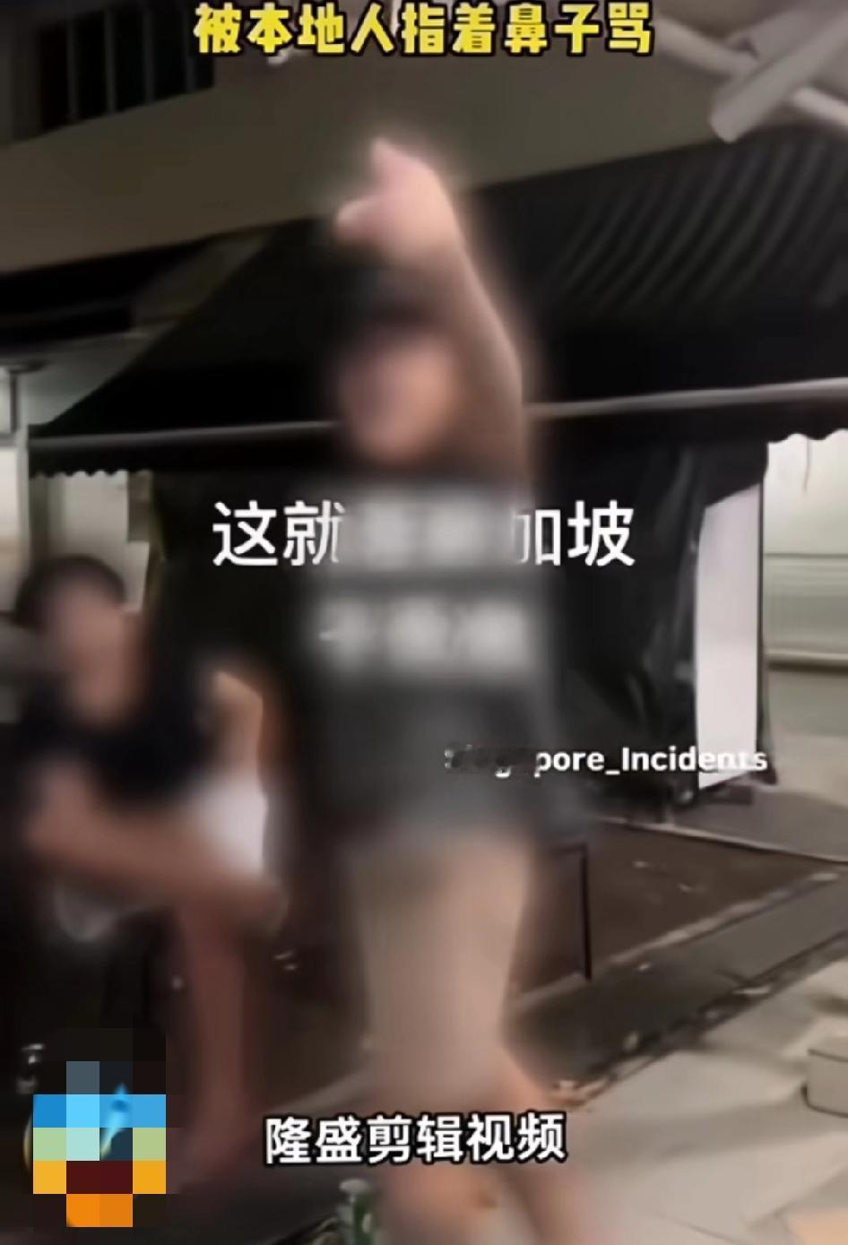 中国游客在新加坡被指着鼻子骂:他妈的，我土生土长新加坡人，中国人滚回中国！夜