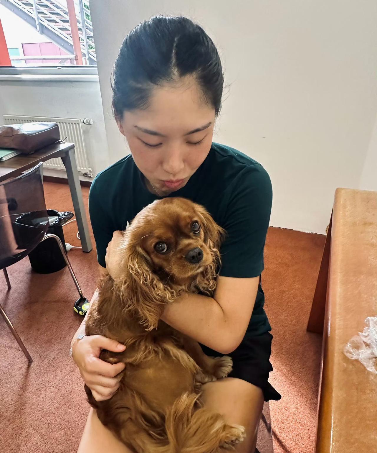 网球界的爱狗大师王欣瑜