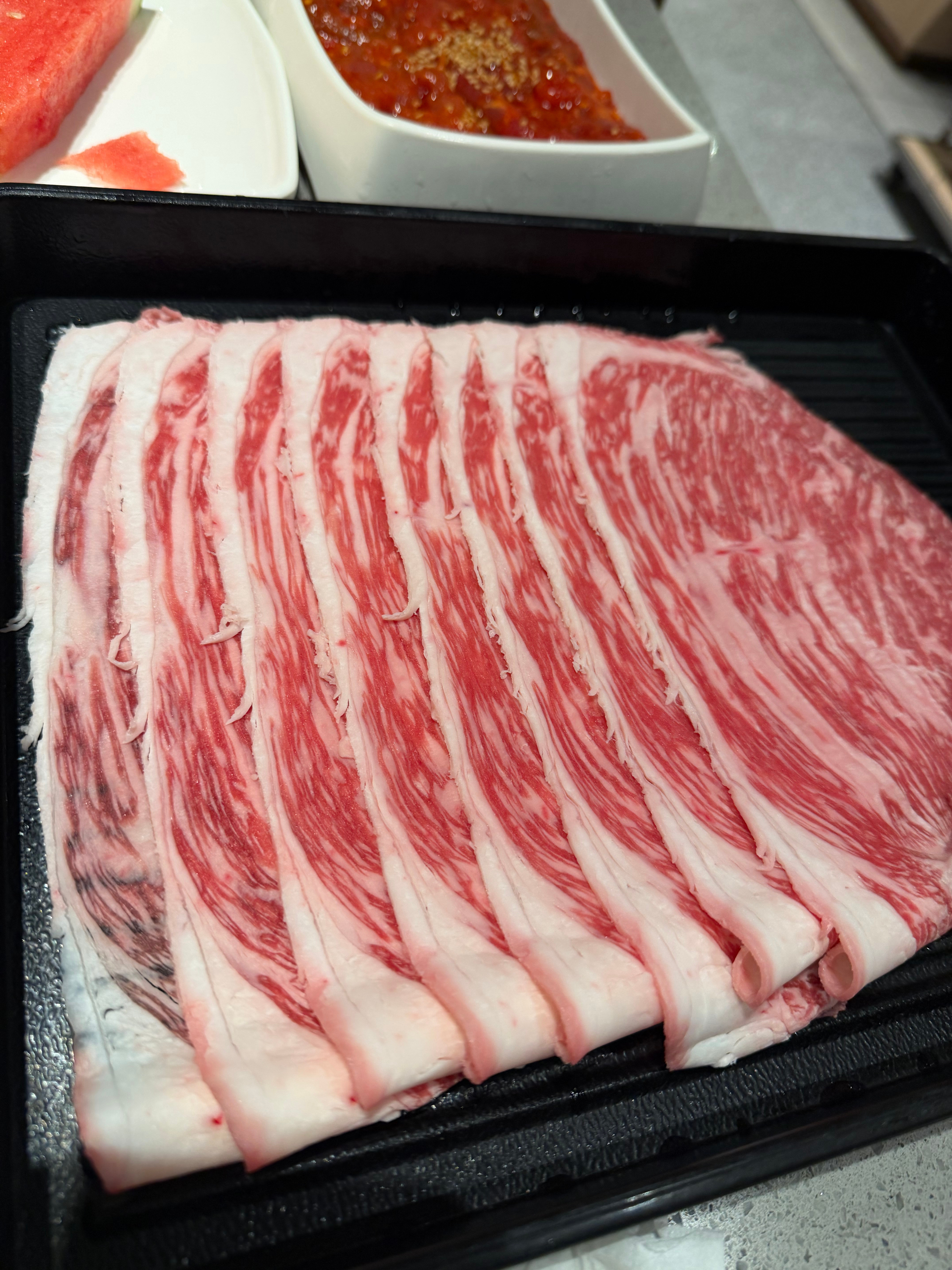 这个肉今天中午干了12盘澳大利亚·海底捞火锅