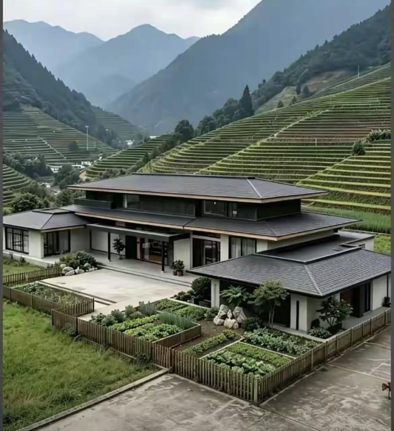 在老家你愿意花50万盖这样的中式四合院吗？老家建小院
