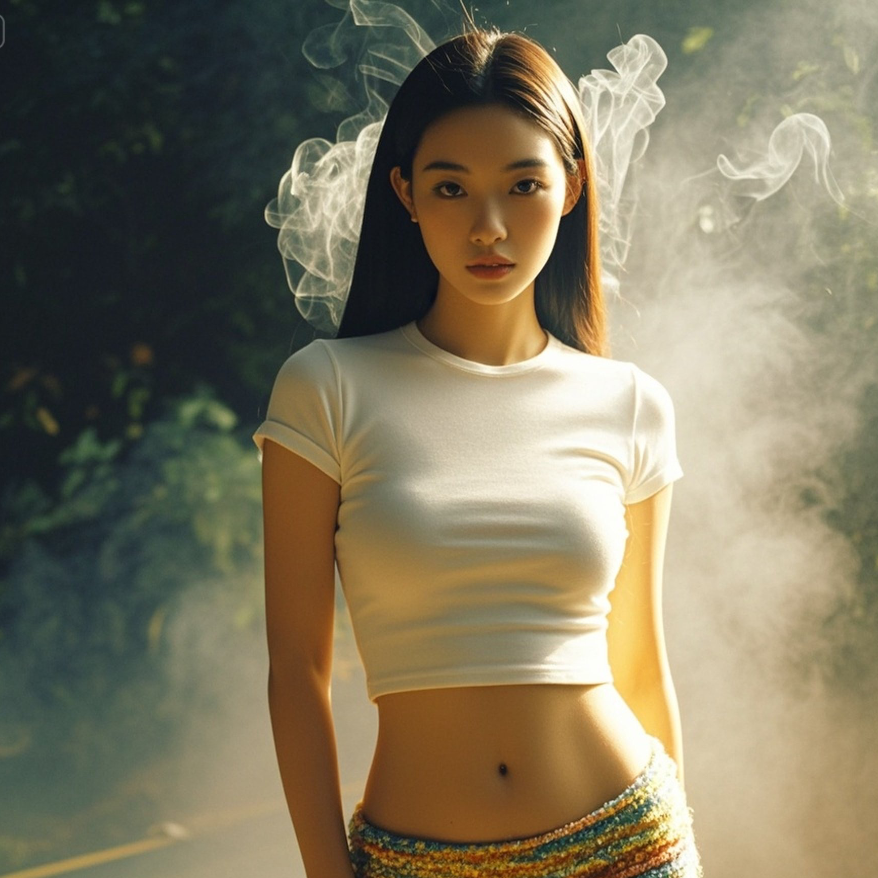 薄雾轻笼美人体这样的画面可心动