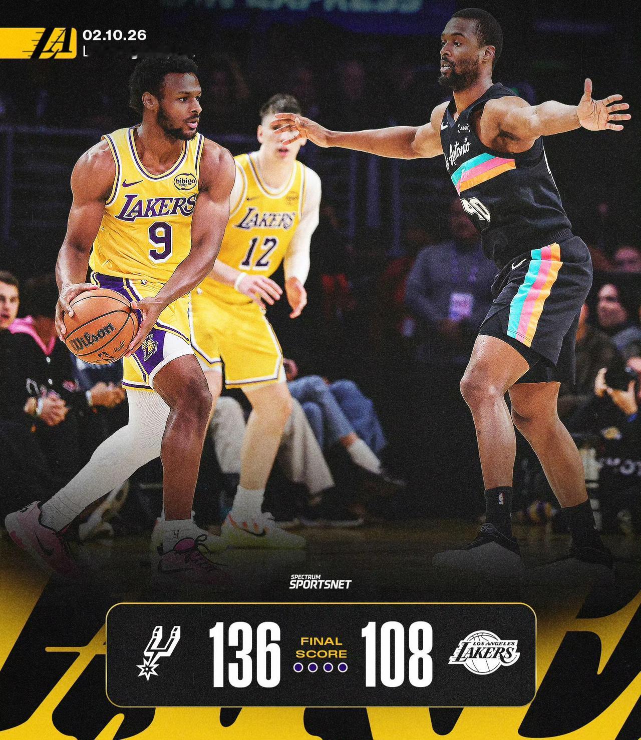 西部强队纷纷避战，马刺已成为联盟公敌！湖人直接轮休首发五虎。马刺136-108