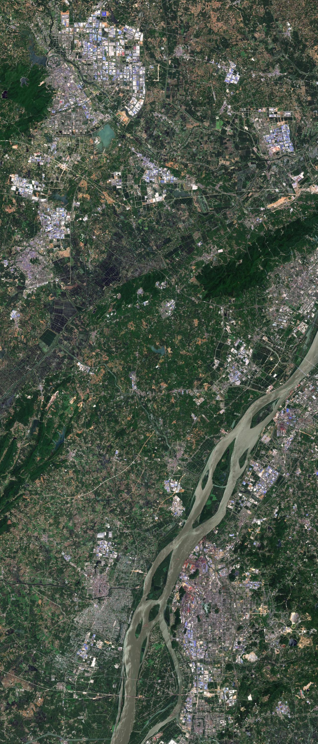 安徽滁州市与马鞍山市最近高清卫星图（5.5）