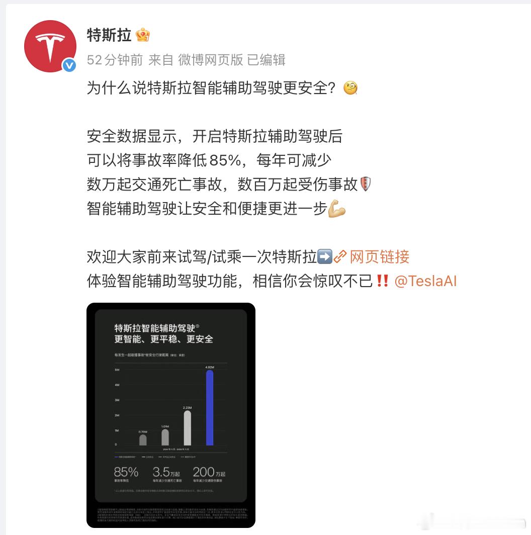 特斯拉官方推荐大家试驾体验智能辅助驾驶！有兴趣的小伙伴们可以去体验下，主要体验这