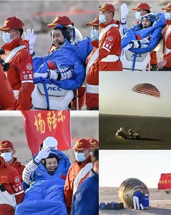 发现没，神舟二十号乘组回来，大家可能都没有注意，以前着陆舱降落，都要有很多地面人