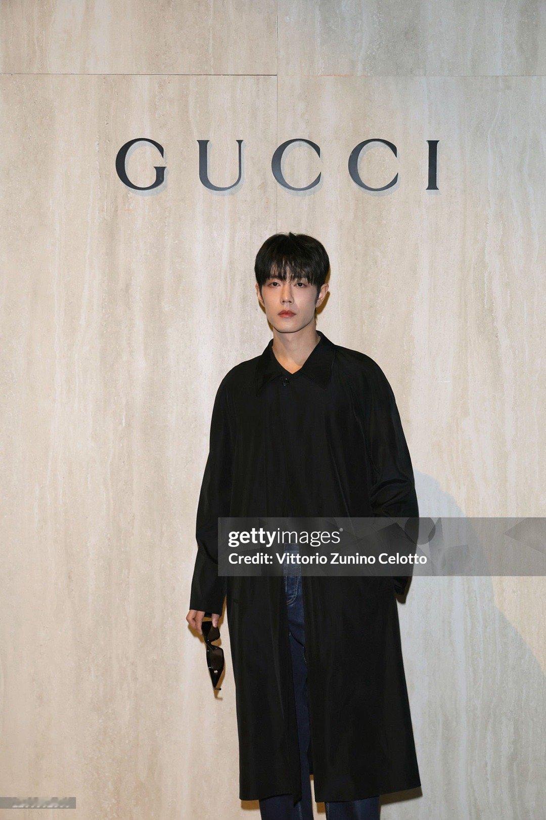 时装周肖战——GUCCIGucci大秀媒体生图也来啦～尽