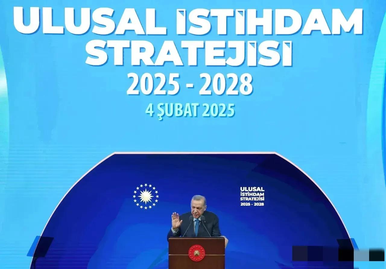 于安卡拉当地2025年2月4日之时，土耳其国家领导人雷杰普·塔伊普·埃尔多安，在