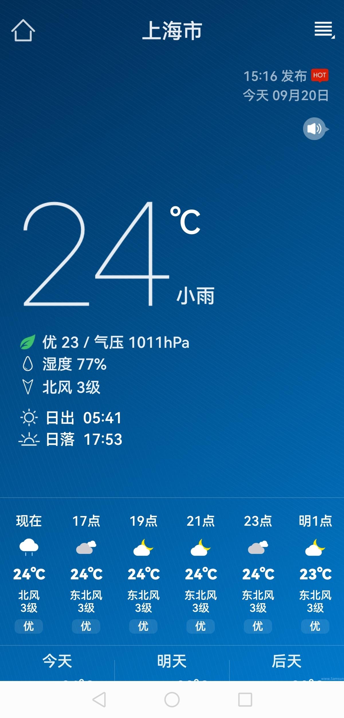 哇哦！魔都夏日“救命凉”上海今天迎来入夏后最凉快的一天！最高温只有24℃，