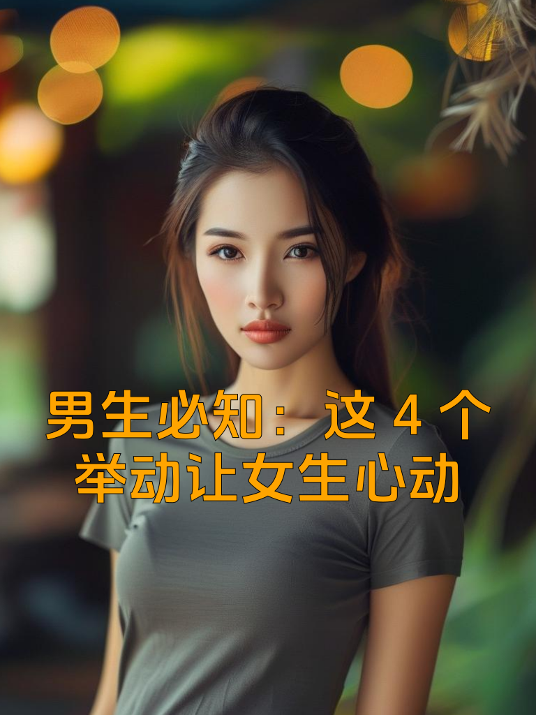 男生必知：这4个举动让女生心动