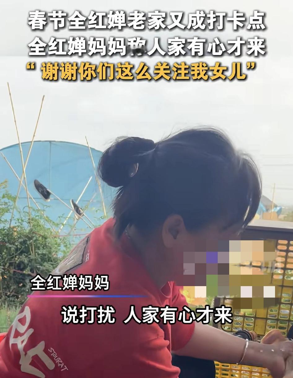 春节期间，全红婵回到湛江老家过年，全红婵的妈妈接受记者的采访：全红婵这一次和哥哥