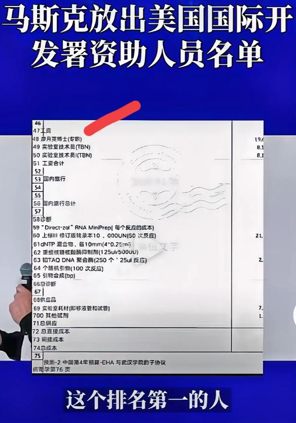 破案了，马斯克曝光渗透的中国特务名单。美国国际开发署资助名单暴露，排名第一的竟