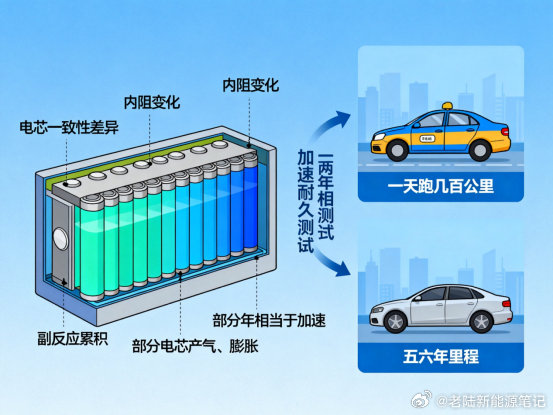 为什么新车没事，15万公里后才鼓包？很多人有个疑问：如果中创新航177Ah电芯真有设计问题，为什么新