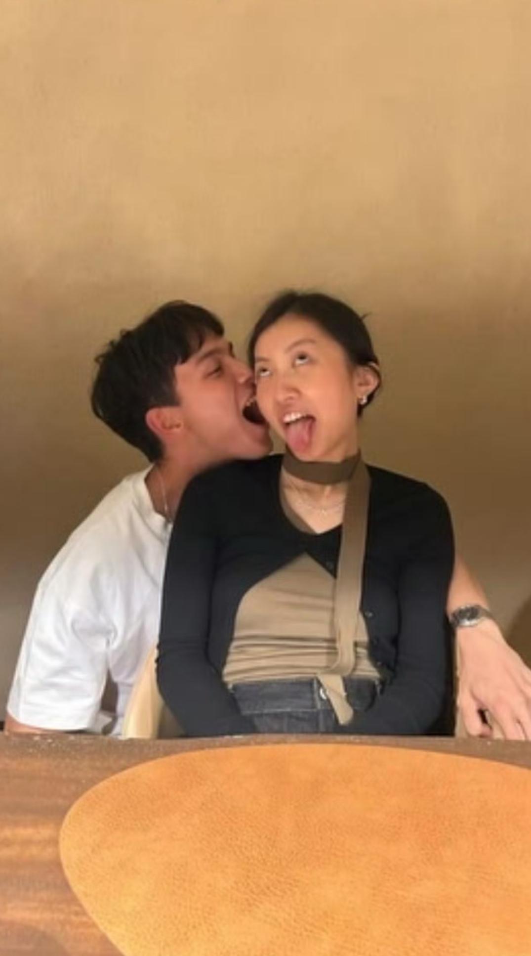 真是老了‼️😂陈奕迅女儿都出来炫男友啦🤦‍♀️一家四口齐刷刷，肯定已经得