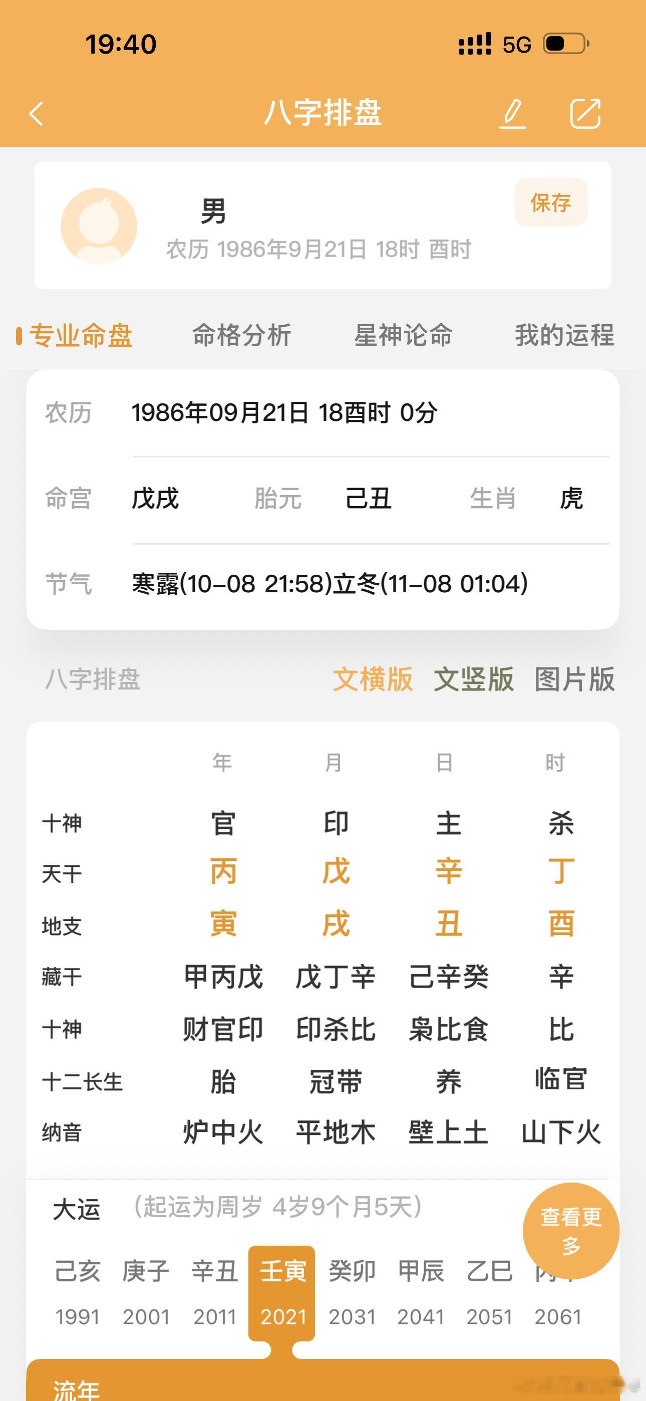 用之官星不可伤，用之财星不可劫。伤官见官为祸百端，他是一个高校老师，今年被确诊尿