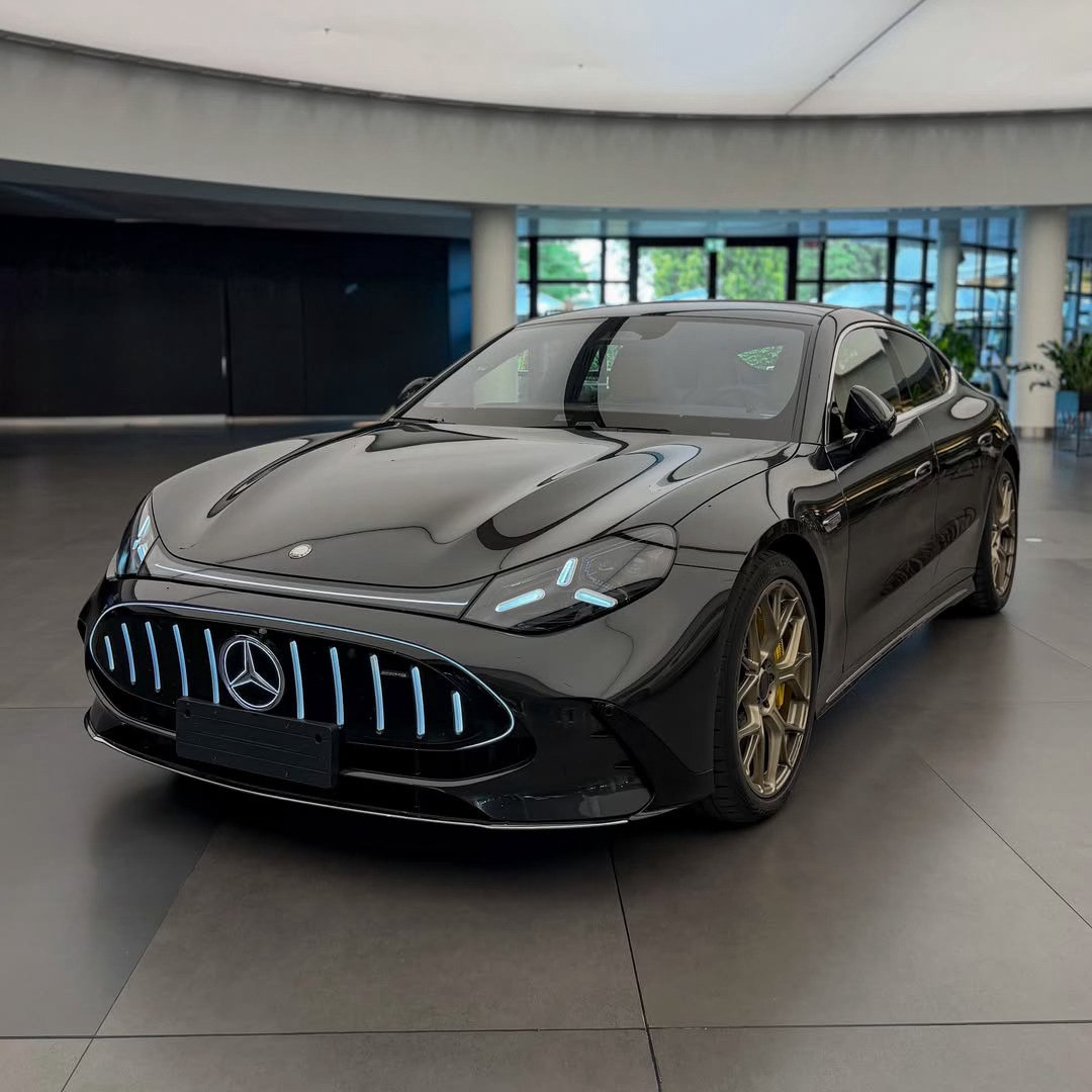 实车！全新梅赛德斯-AMGGT四门轿跑车💛石墨灰金属漆搭配21英寸