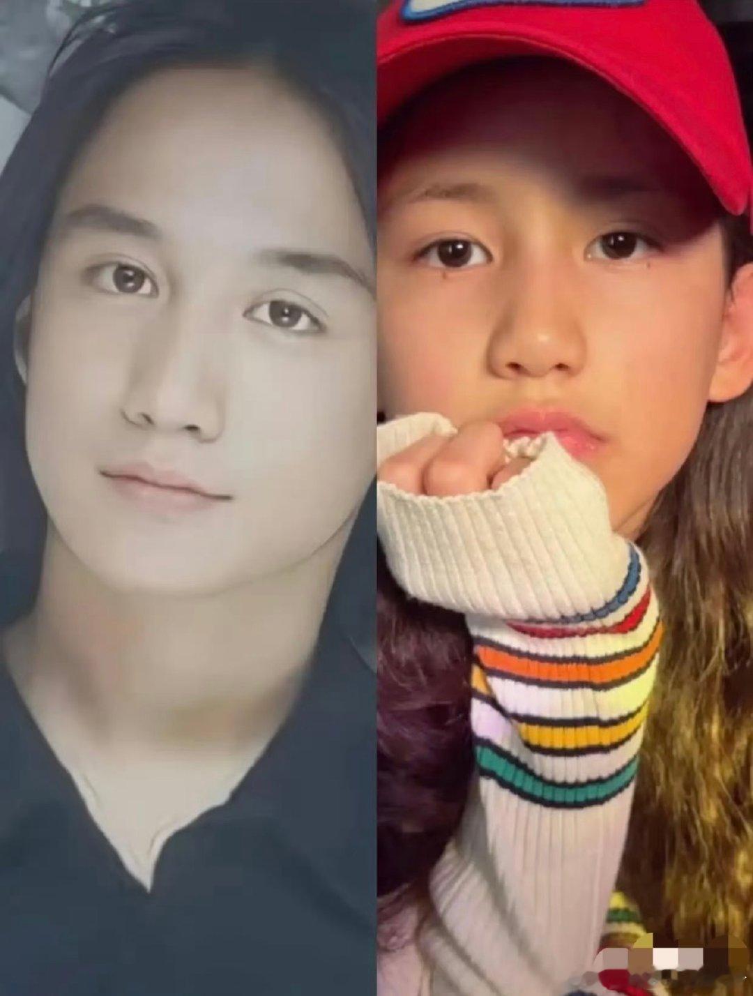 #黄磊二女儿和黄磊一模一样#：不同于姐姐黄多多温婉文艺、酷似母亲孙莉的风格，黄少艾展现出更古灵精怪、