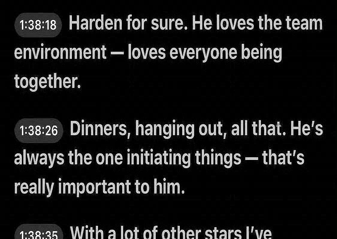 快船更衣室炸了，有人捂脸痛哭。不是因为输球，而是哈登走了，再也没人请客吃饭了。