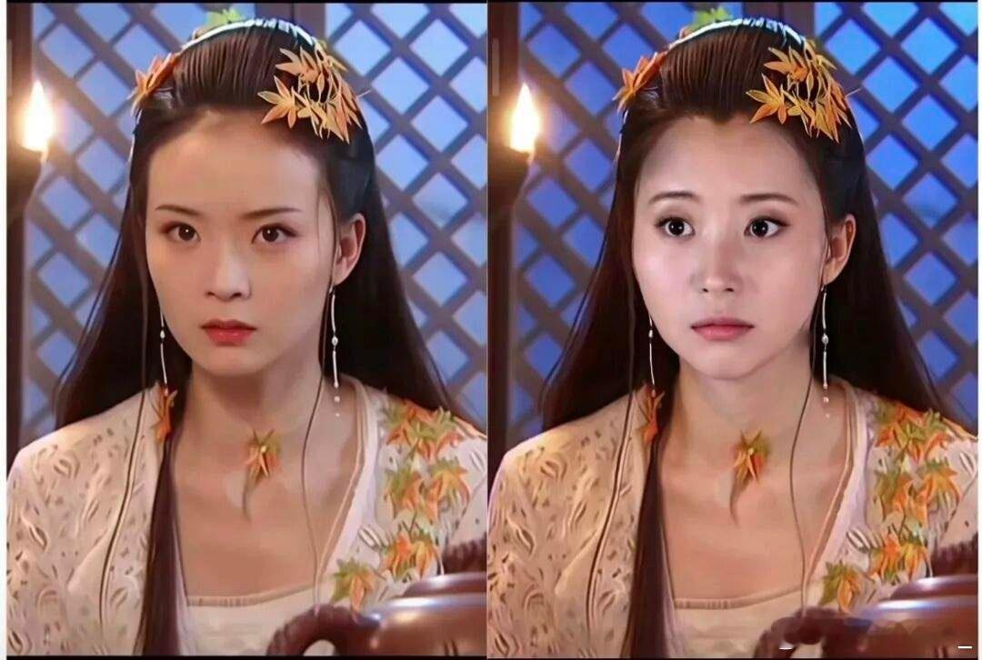 白飞飞与朱七七的差距并不是妆造的问题，颜值演技那里明摆着呢，抛开人设不说，同样的
