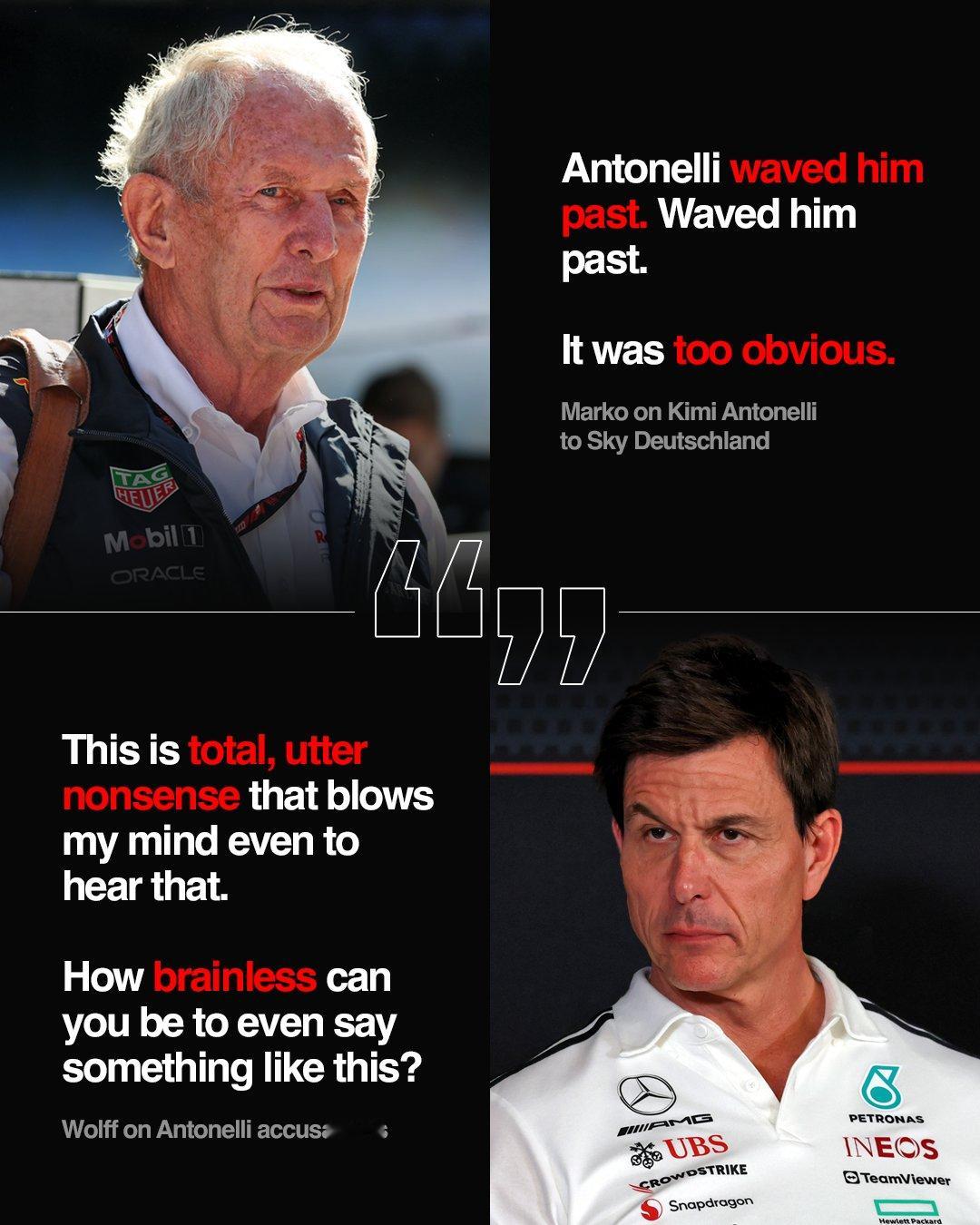 f1马尔科认为，F1卡塔尔大奖赛最后阶段，安东内利是故意让诺里斯过去的。对此，