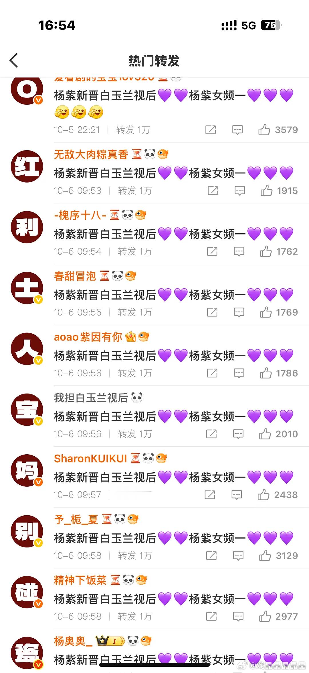 赵丽颖粉丝和杨紫粉丝互相讨论谁的奖多啊​​​
