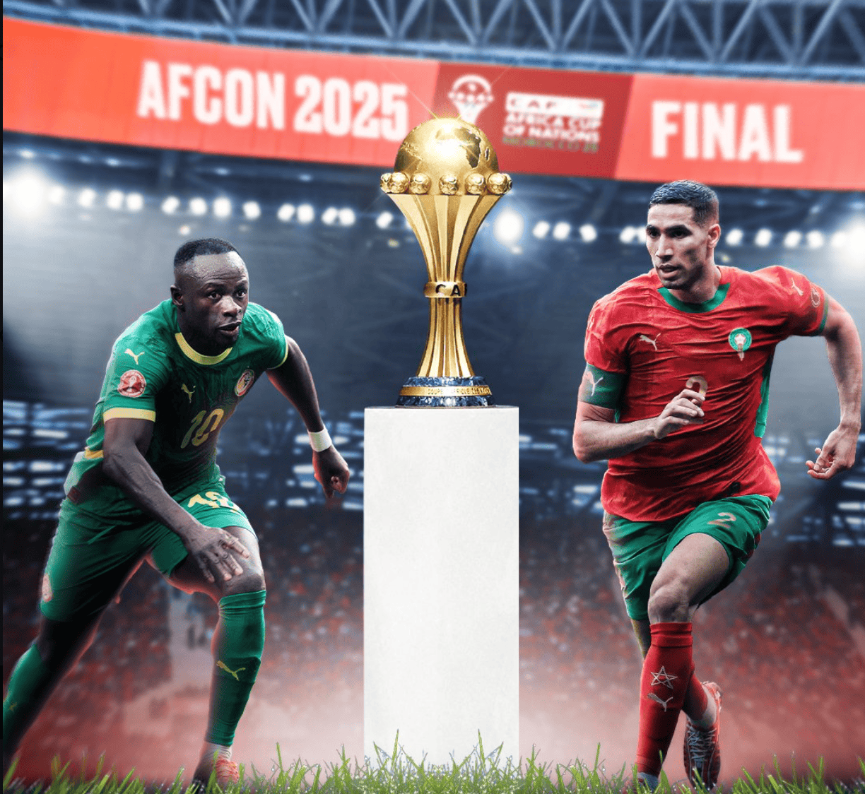非洲杯决赛对阵出炉: 东道主摩洛哥战塞内加尔, 1月19日争冠