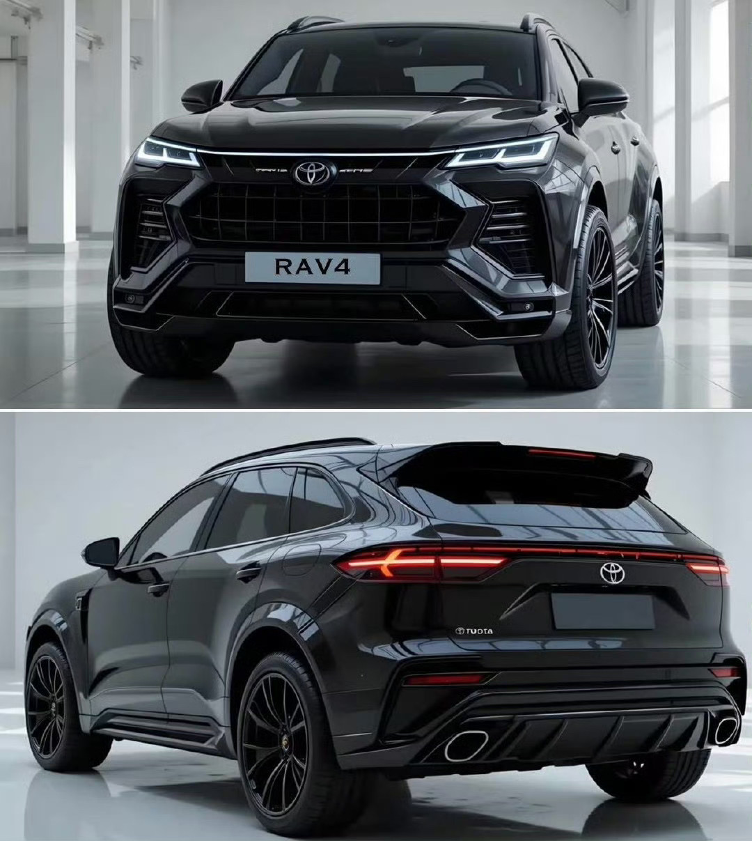 据说是下一代的丰田rav4，怎么感觉一身奥（迪）气