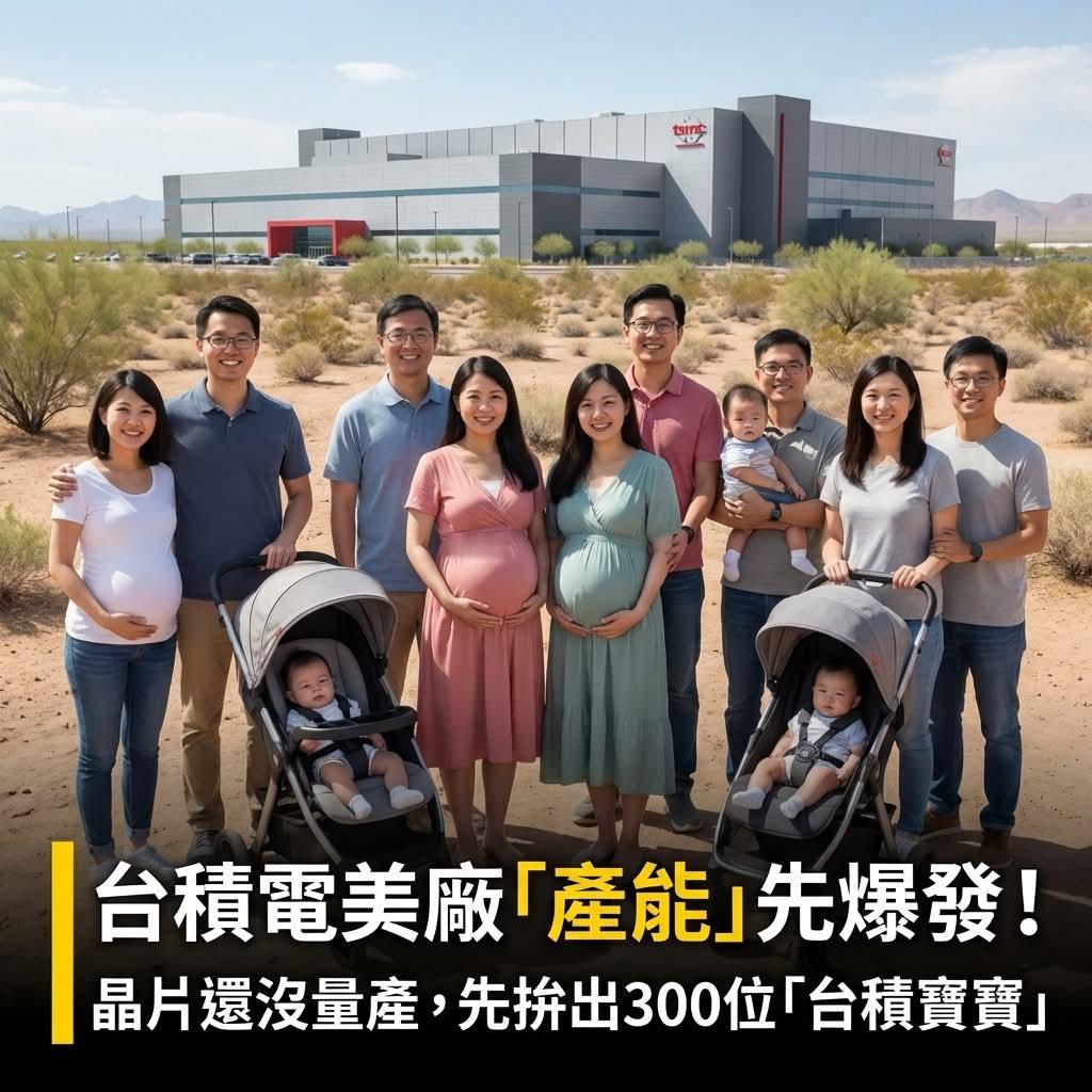 芯片还没量产，先产300个“台积宝宝”！这产能太惊人🇺🇸👶台积电美国亚利桑