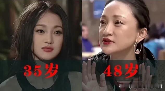 果然女人过了35岁以后，颜值就会大幅度下降，包括明星也是，谁也躲不掉。你看周迅3