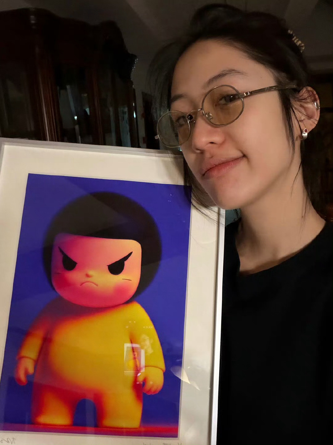 我的心情因为见到向涵之自拍变成一百分了！