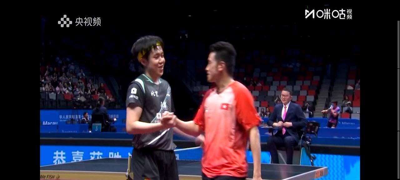 这场全运会乒乓球男单1/8决赛看得人手心冒汗啊！王楚钦（大头）和黄镇廷（大圣）打