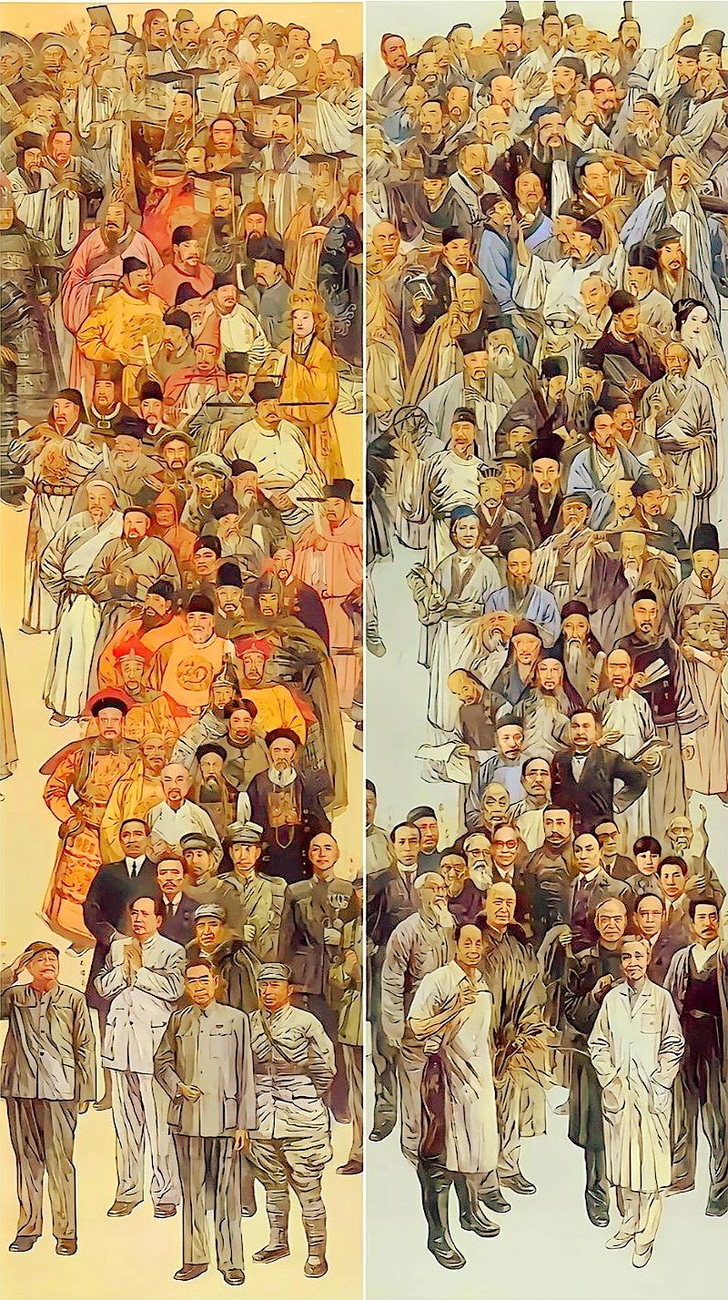 数风流人物，还看今朝。中华人文图👇👇👇 左图☞古今大boss 右...