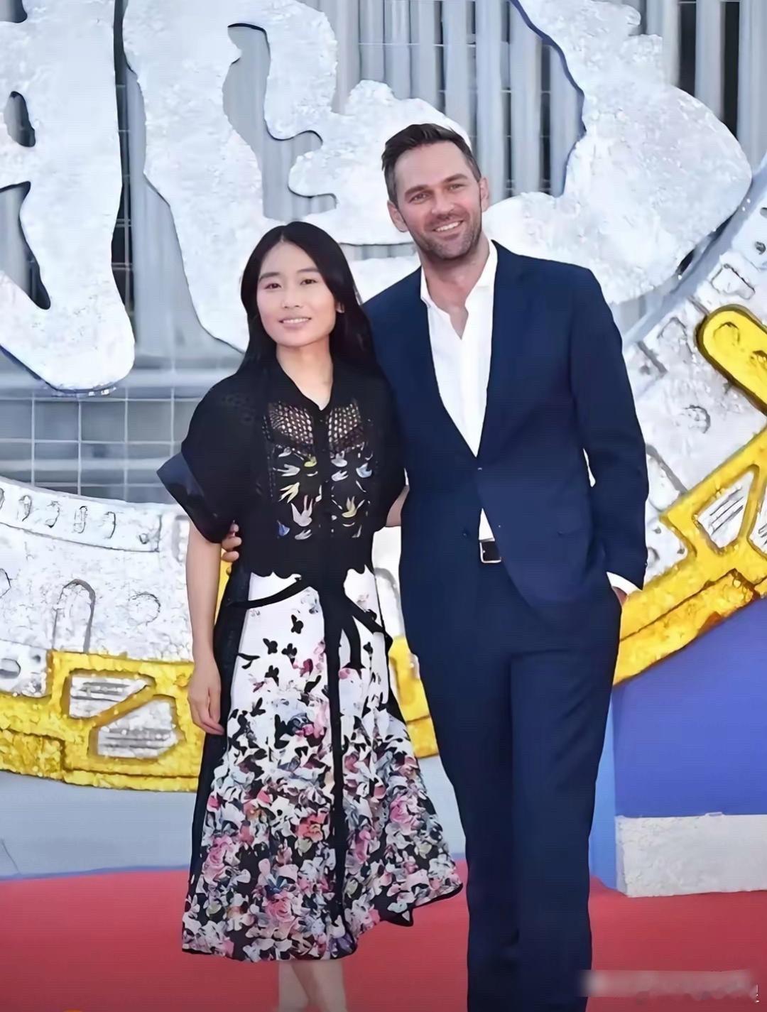 张艺谋的女儿张末和她的老公。