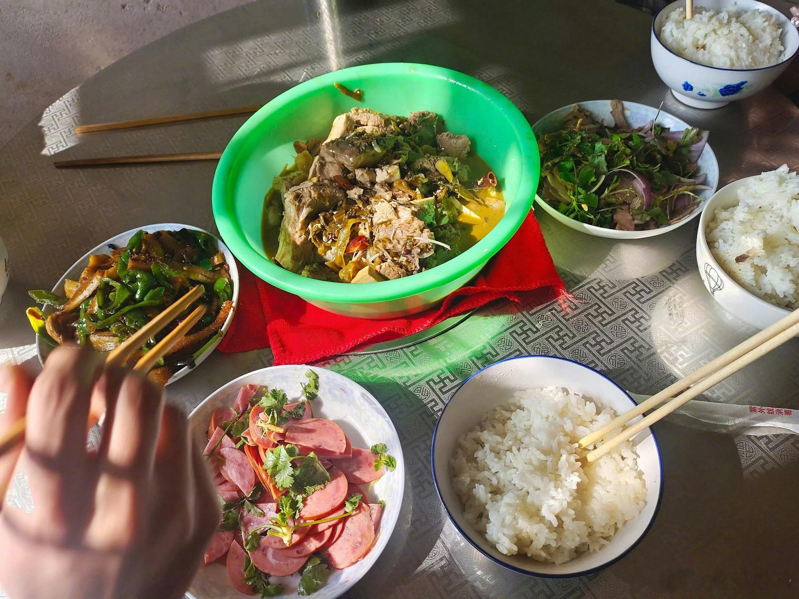 到男朋友家的第一顿饭，有点儿失望