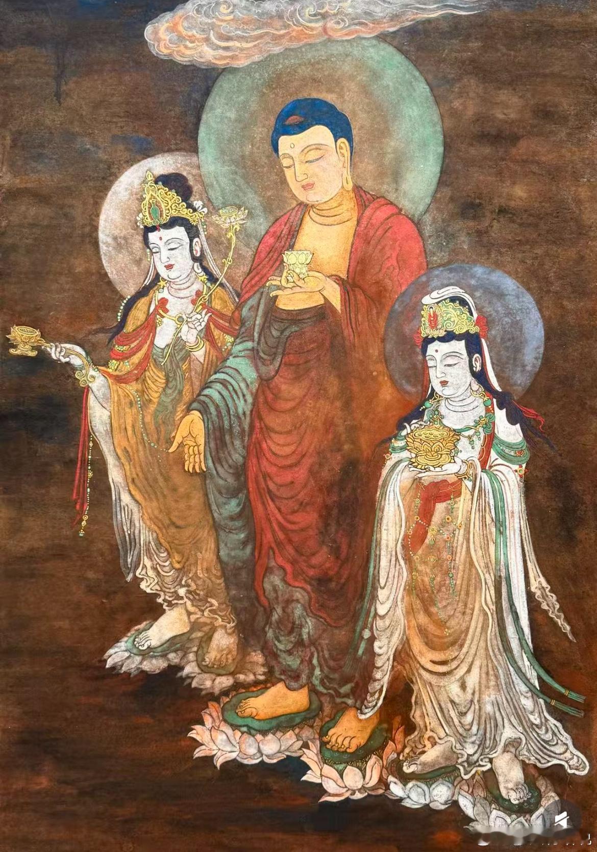 三大菩萨驾到，刷到许个愿吧，有求必应~🙏​​​
