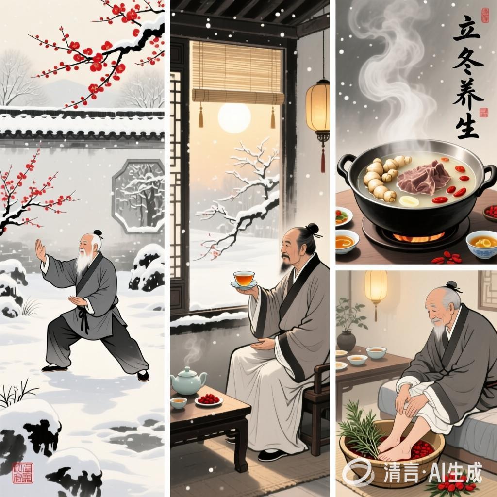 立冬是二十四节气中的第十三个节气，标志着冬季的开始，也是养生的重要时机。养生应顺