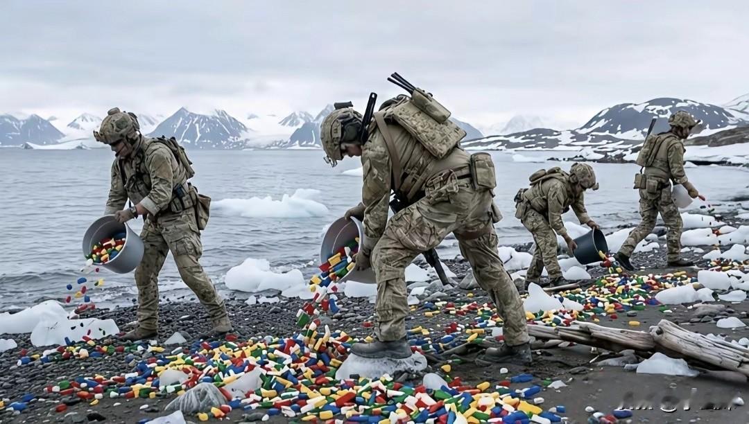 正在布置格陵兰岛的士兵这是在撒豆成兵吗？