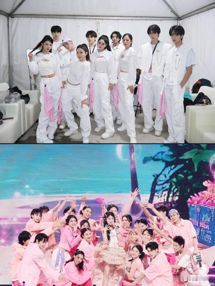 真有人不怕被伴舞艳压吗？沈佳润每次演出都用颜值超高的伴舞。还给伴舞配好看