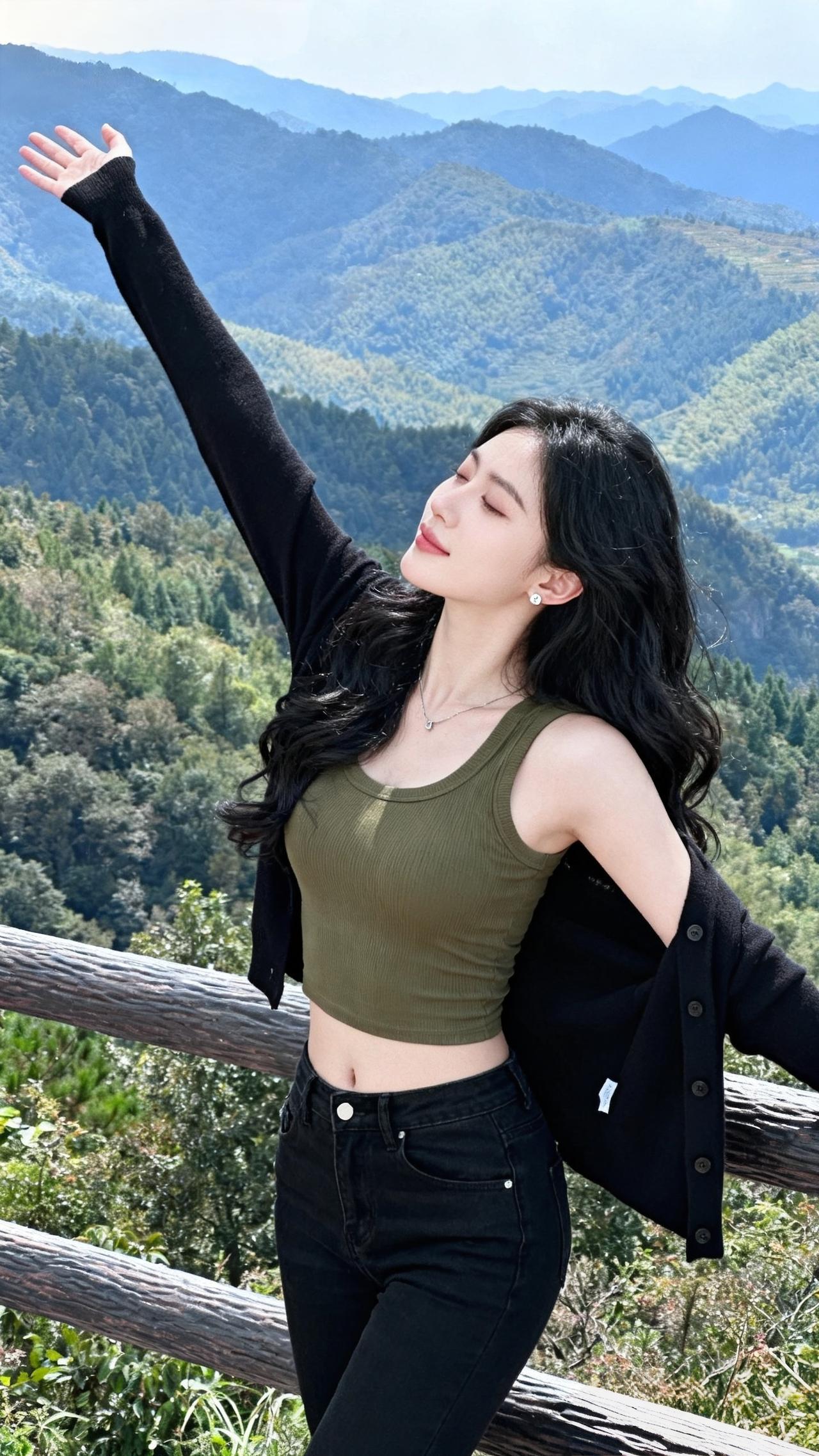 美少女美景分享治愈系风景美女气质美少女写真
