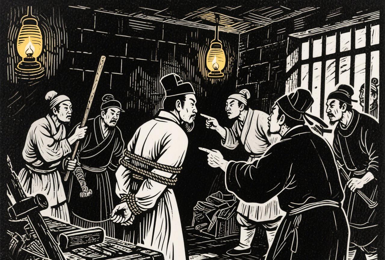 一个很清廉能干的县令，养了一匹好马，日行八百里；一个皇帝的亲戚，是个大官，听说