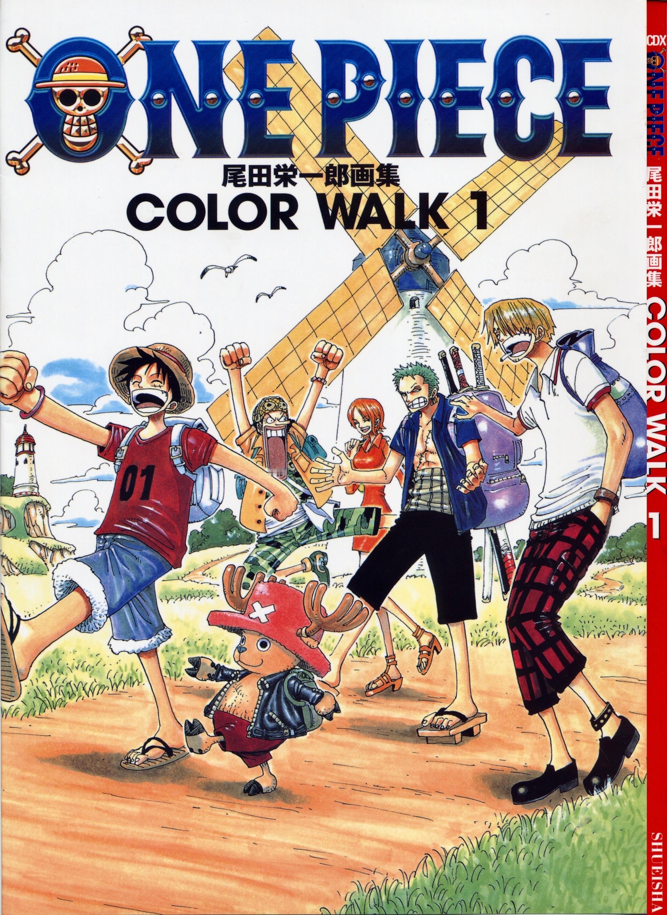 海贼王尾田原画集colorwalk第一册，画风超早！​​​