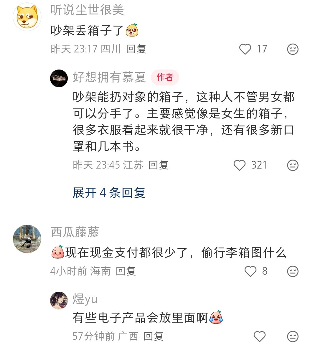 小偷很喜欢偷那种，贴了很多飞行标签的箱子🧳