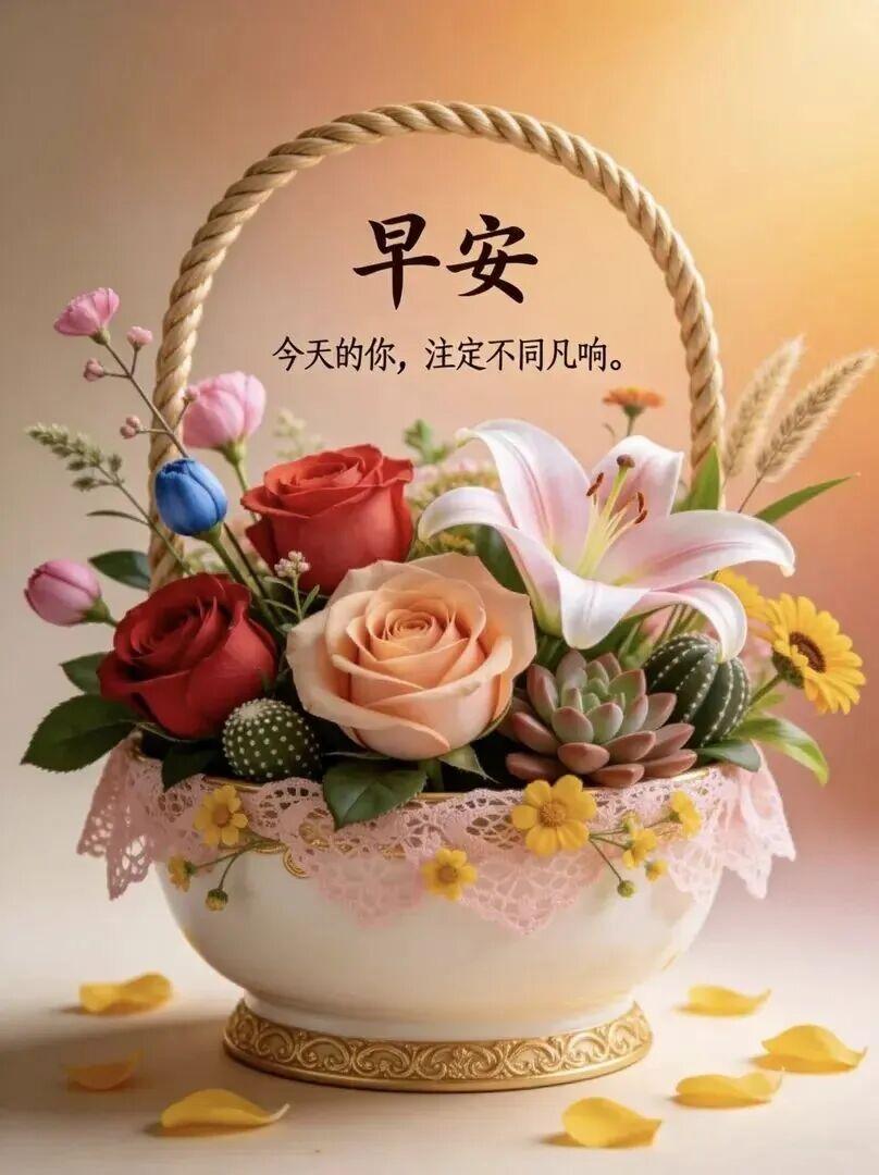 晨风微凉，春意正浓，平凡里有真味，简单处有深情。不必去远处寻找所谓的诗意，眼前这