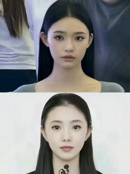 林允和刘浩存就是头包脸和脸包头的区别…​​​