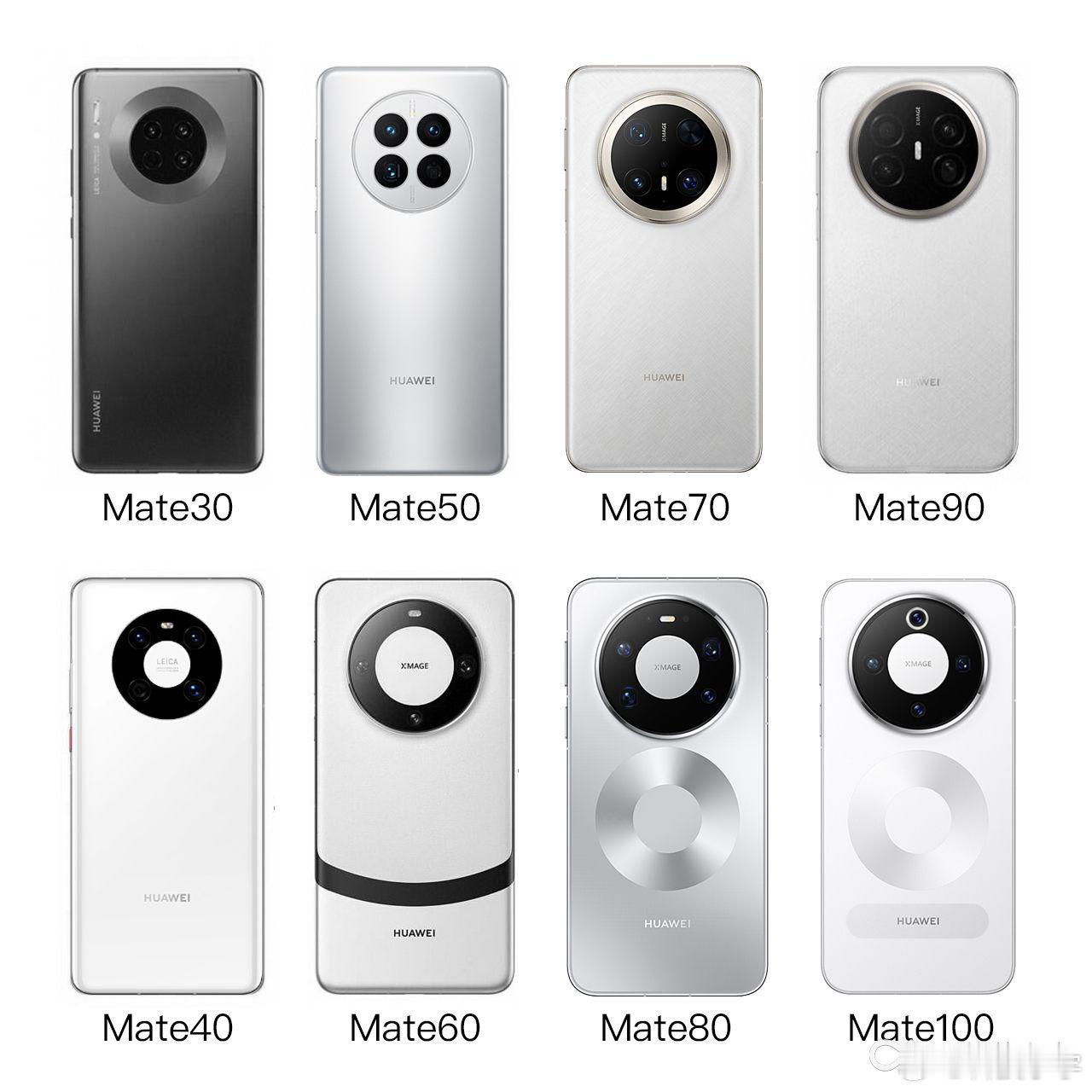 再次印证Mate系列隔代遗传，双数摄像有圆环，单数采用居中设计，网友把Mate1