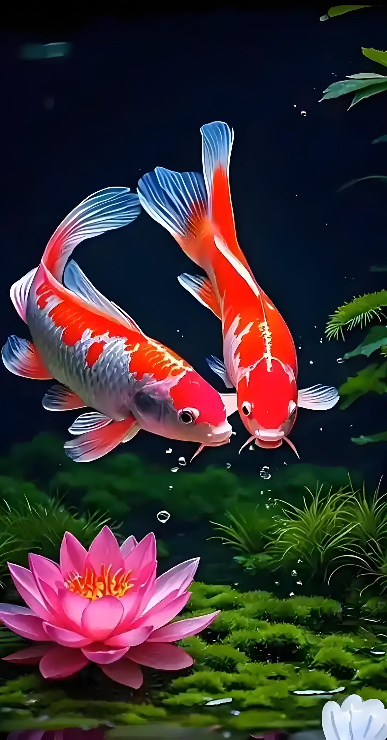 鱼儿水里任逍遥，不羡高空鸟飞瞧，比姿各有千秋色，……请友续句……？上联