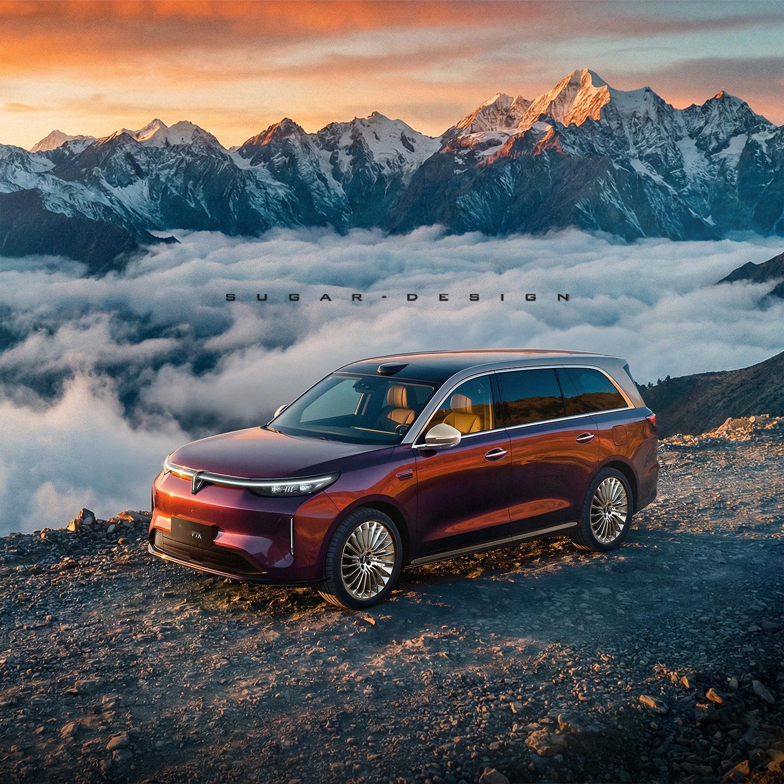 东方美学AI智能体驾到！魏牌V9X新车户外美图最近，归元S平台首款旗舰车型魏牌V