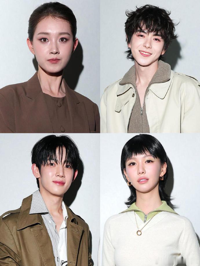 郭宇欣周巴黎朴时宇吕思瞳米兰时装周生图这就是明星吗果然状态不是一般的好呀